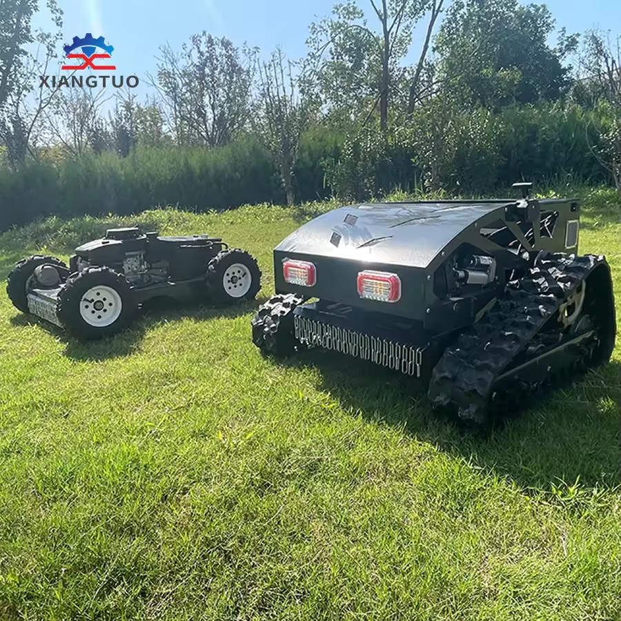 CE Approved High Quality Self-Propelled Robot Flail Lawn Mower for Paddy Fields 196cc Cordless Industrial DIY Remote Control