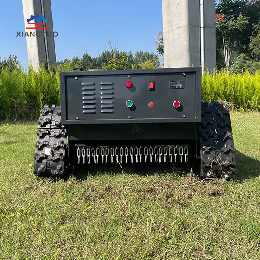 CE Approved High Quality Self-Propelled Robot Flail Lawn Mower for Paddy Fields 196cc Cordless Industrial DIY Remote Control