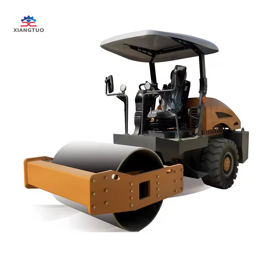 Free Shipping CE Certified 5 Ton Engine Vibratory Road Roller World Famous 30% Climbing Ability Strong Long Roller Pump Motor