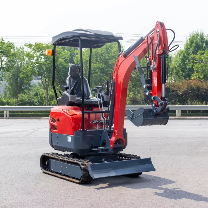 best selling mini 1.8ton excavator free door to door shipping machine hydraulic multifunctional small excavator for farm