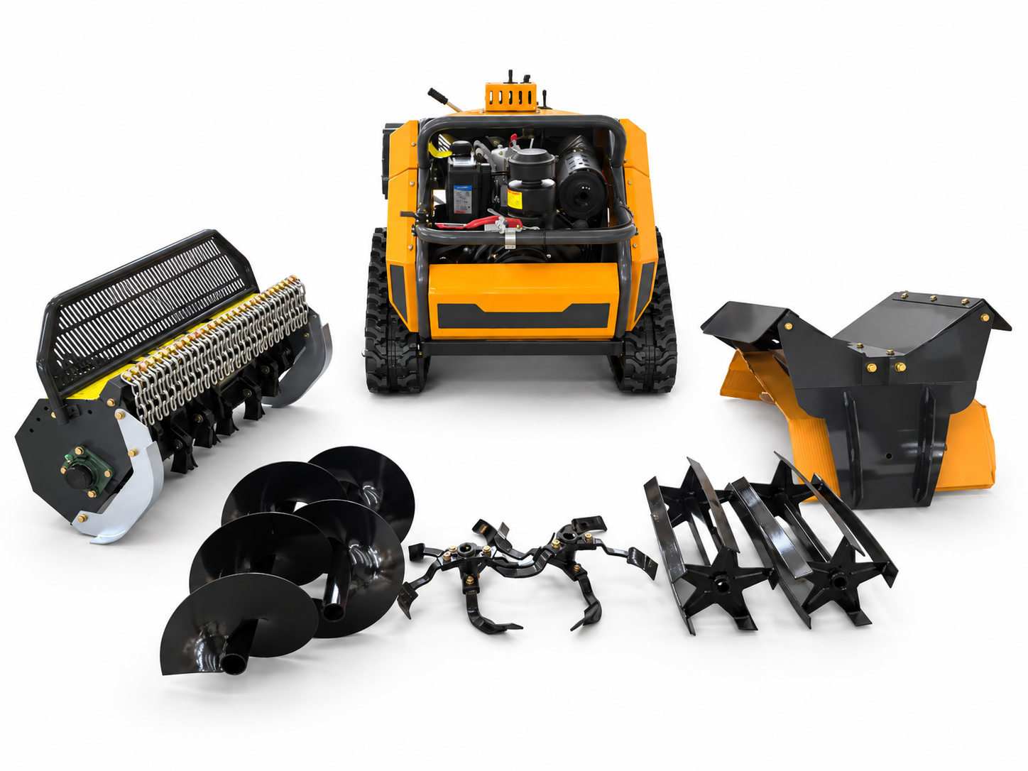XT-1100Remote Controlled Multifunctional Flail Mower & Rotary Tiller